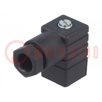 Connector: valve connector; plug; form C; 9.4mm; female; PIN: 4