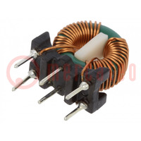 Inductor: wire; THT; 2.2mH; 1.9A; 39mΩ; 230VAC; 4.5x7.5mm; -20÷50%