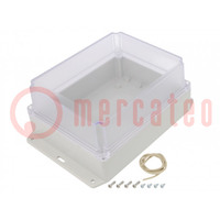 Enclosure: multipurpose; X: 146mm; Y: 186mm; Z: 90mm; Ritec; IP65