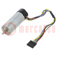 Motor: DC; with encoder,with gearbox; HP; 6VDC; 6.5A; 280rpm; 34: 1