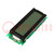 Pantalla: LCD; alfanumérico; FSTN Positive; 16x2; 85x30x13,6mm