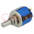 Potentiometer: axiaal; meerslagen; 5kΩ; 1,5W; ±5%; 6,35mm; lineair