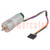 Motor: DC; with gearbox; LP; 6VDC; 2.4A; Shaft: D spring; 15rpm