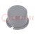 Toets; rond; grijs; Ø9,6mm; plastic; MEC1625006,MEC3FTH9