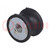 Vibration damper; M6; Ø: 20mm; rubber; L: 15mm; H: 6mm; 223N; 60N/mm