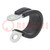 Fixing clamp; ØBundle : 11mm; W: 13mm; steel; Cover material: EPDM