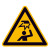 Warnschild,Kunstst.,Warnung vor Hindern. im Kopfber.,20,0 cm DIN EN ISO 7010 W020