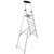 KRAUSE Stufen-Stehleiter (Alu), einseitig begehbar, 8-stufig