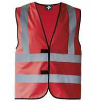Korntex Hi-Vis Safety Vest With 4 Reflective Stripes Hannover KX140 XXL Red