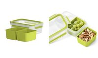emsa Snackbox CLIP & GO, 1,0 Liter, transparent / grün (6460492)