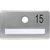 Produktbild zu SOLIDO névtábla kitekintő nélkül, ø 14 mm furattal, ezüst eloxált, gravír: 15