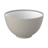 Artikelbild Eco-Muesli Bowl "2-Colour" matt finish, hazelnut/white