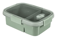 CURVER 250000 GO RECTANGULAR STORAGE CONTAINER 0.6 L + 0.3 L WITH SEPARATOR ? RECYCLED (SMART ECO LINE), PLASTIC