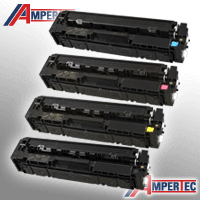 4 Ampertec Toner ersetzt HP CF540A-543A 4-farbig