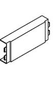 Kreuzstück LF-K 91x230mm HFT Kst stgr RAL7030 unbeh