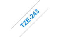 TZe-Schriftbandkassetten TZe-243, blau auf weiß Bild1