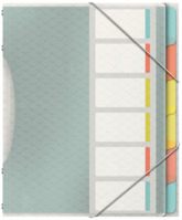 Ordnungsmappe Colour'Breeze, A4, PP, 6 Fächer, farbig