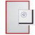 Dokumentenhalter X-tra!Line magnetisch, A4, Hartfolie, matt, rot
