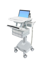 Ergotron StyleView Aluminium, Grey, White Laptop Multimedia cart