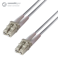 connektgear 50m Duplex Fibre Optic Multi-Mode Cable OM1 62.5/125 Micron LC to LC Grey 10-14 working days non cancellable non returnable