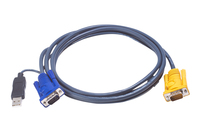 ATEN Cable KVM USB con SPHD 3 en 1 y conversor PS/2 a USB integrado de 1,8 m