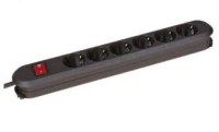 Bachmann 381.450K power extension 1.5 m 6 AC outlet(s) Brown