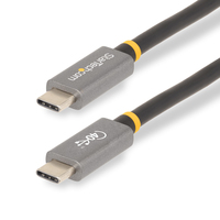 StarTech.com Cable de 1m USB4 - Cable USB-C Certificado por USB-IF - Cable USB Tipo C - 40Gbps - Power Delivery PD de 100W - 8K 60Hz - Compatible con Thunderbolt 4/3/USB 3.2