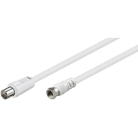 Goobay 11727 coaxial cable 3.5 m IEC White