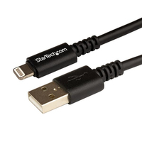 StarTech.com 3m Apple 8-Pin Lightning Connector auf USB Kabel - USB Kabel für iPhone / iPod / iPad - Schwarz