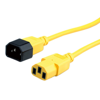 ROLINE 19.08.1532 cable de transmisión Amarillo 3 m IEC 320