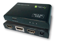 Techly IDATA HDMI2-4K2E videó elosztó HDMI 2x HDMI