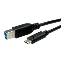 ROLINE 11028881 USB Kabel 3 m USB 3.2 Gen 1 (3.1 Gen 1) USB C USB B Schwarz