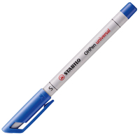 STABILO OHPen, non permanent marker, superfine 0.4 mm, blauw, per stuk