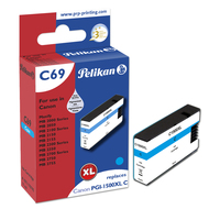 Pelikan C69 Cyan inktcartridge 1 stuk(s) Compatibel Hoog (XL) rendement Cyaan