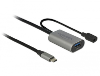 DeLOCK 85391 USB-kabel 5 m USB 3.2 Gen 1 (3.1 Gen 1) USB A USB C Zwart, Grijs