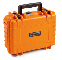 B&W Type 1000 hordozó tásak kamerás drónhoz Aktatáska Fekete, Narancssárga Polipropilén (PP)