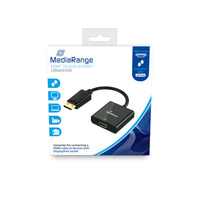 MediaRange MRCS175 Videokabel-Adapter 0,15 m HDMI Typ A (Standard) DisplayPort Schwarz
