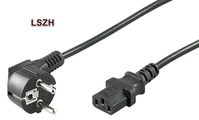 Microconnect PE010418LSZH câble électrique Noir 1,8 m CEE7/7 Coupleur C13