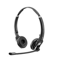 EPOS | SENNHEISER IMPACT DW Pro 2 HS Zestaw słuchawkowy Bezprzewodowy Opaska na głowę Biuro/centrum telefoniczne Czarny