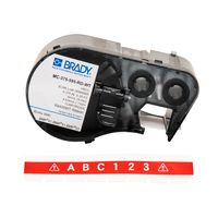 Brady MC-375-595-RD-WT printer label Red, White Self-adhesive printer label
