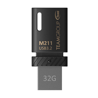 Team Group M211 unità flash USB 32 GB USB tipo-C 3.2 Gen 1 (3.1 Gen 1) Nero