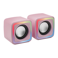 Mars Gaming MSCUBEP haut-parleur Rose Avec fil 8 W