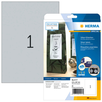 HERMA Etiketten A4 210x297 mm silber Folie glänzend 25 St.