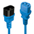 Lindy 30472 cable de transmisión Azul 2 m C13 acoplador C14 acoplador