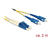 DeLOCK 84610 InfiniBand/fibre optic cable 2 m LC SC OS2 Geel