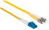 Intellinet Glasfaser LWL-Anschlusskabel, Duplex, Singlemode, LC/ST, 9/125 µm, OS2, 5 m, gelb