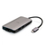 C2G USB-C 8-in-1 Mini-Dock mit HDMI, zwei USB-A, Ethernet, SD-Kartenleser und USB-C Power Delivery bis zu 100 W - 4K 30 Hz