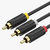 Vention BCABH Composite-Video-Kabel 2 m 3 x RCA Schwarz, Rot, Weiß, Gelb