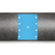 Brady ISO20560PM-160X210-AIR selbstklebendes Etikett Rechteck Permanent Blau, Weiß