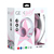 Konix Geek Girl Crystal Headset Vezetékes Fejpánt Játék Rózsaszín, Fehér